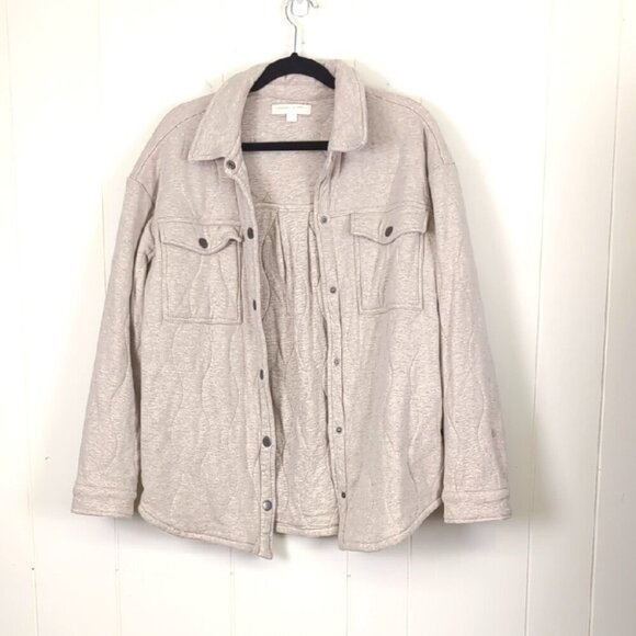 Spiritual Gangster wave Quilted Shacket Large - Picture 3 of 10